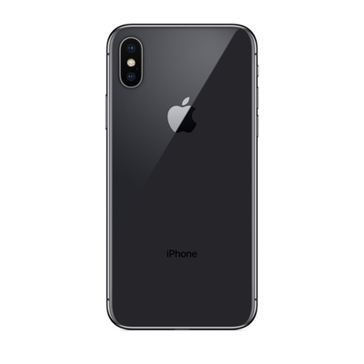 Apple iPhone X in space Gray back Pic